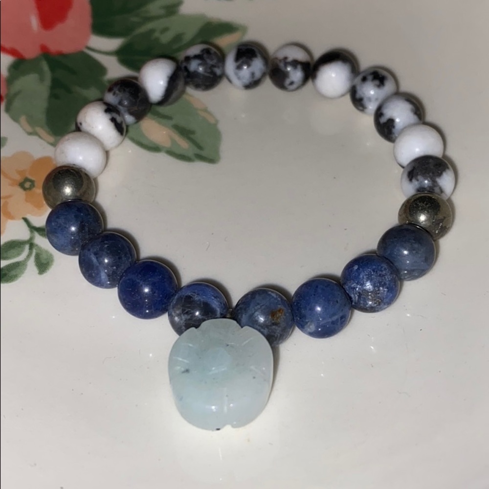 Beautiful genuine stone handmade beaded bracelet✨